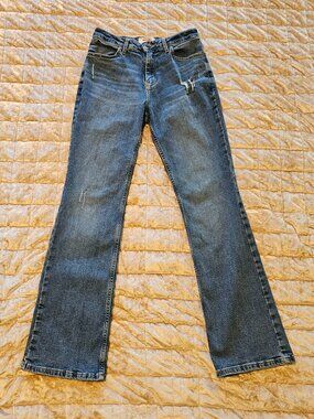 Wrangler High Rise Bold Bootcut Jeans Women’s 4 Dark Blue